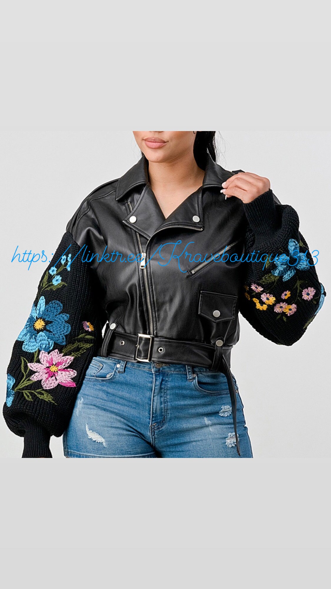 Floral Sleeve Jacket
