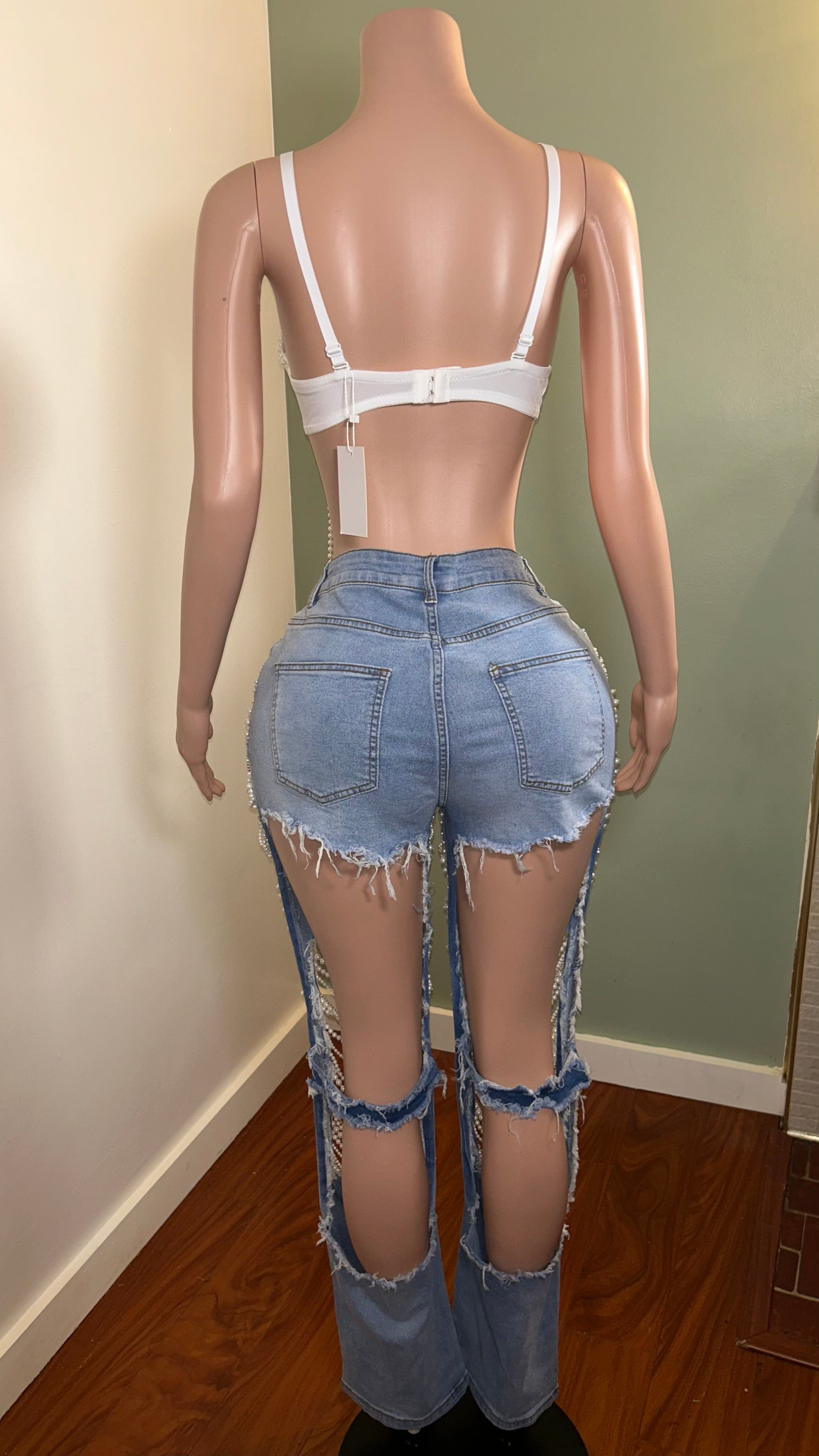 Krave Pearl Denim Set