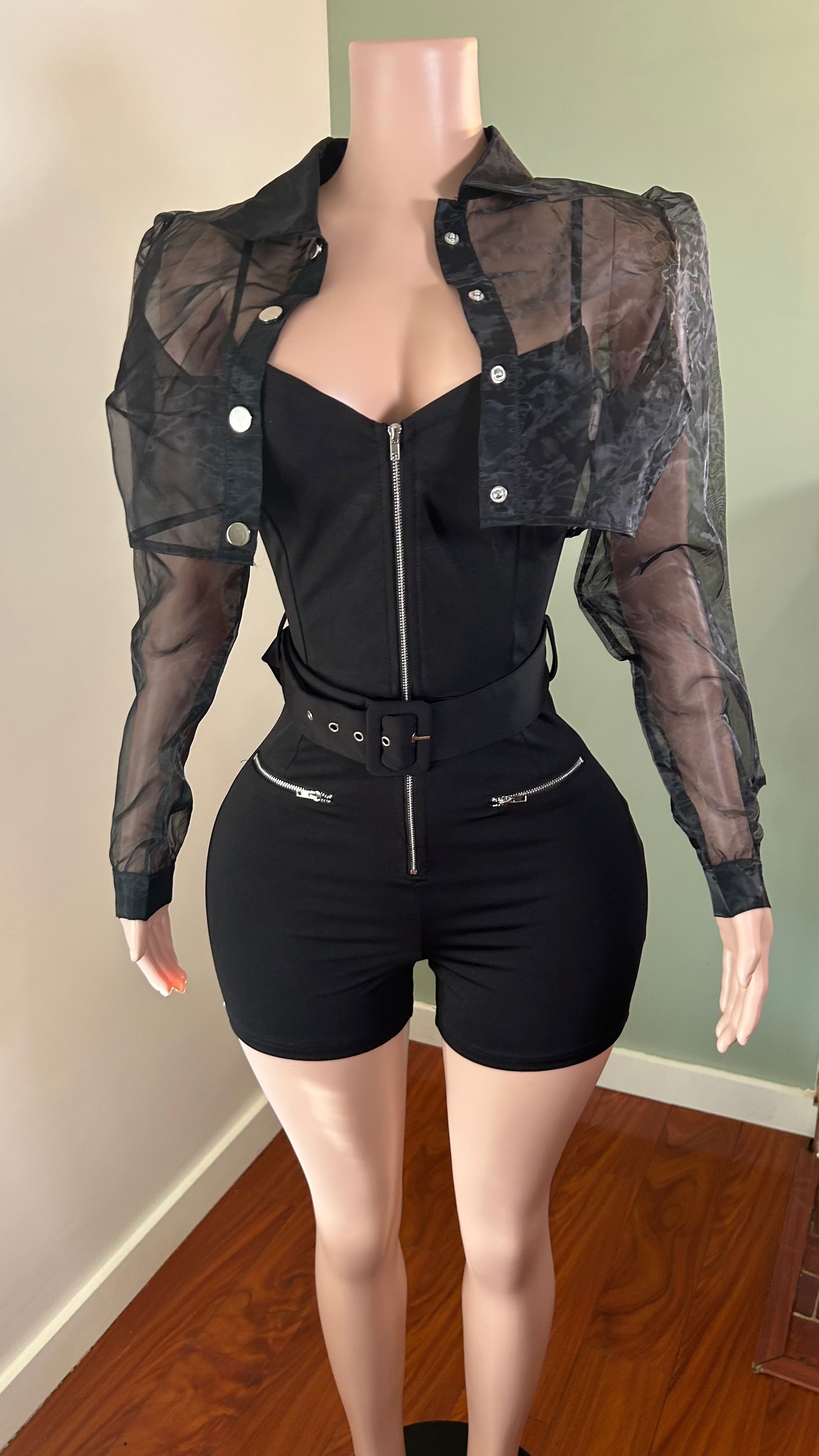 Romper jacket set