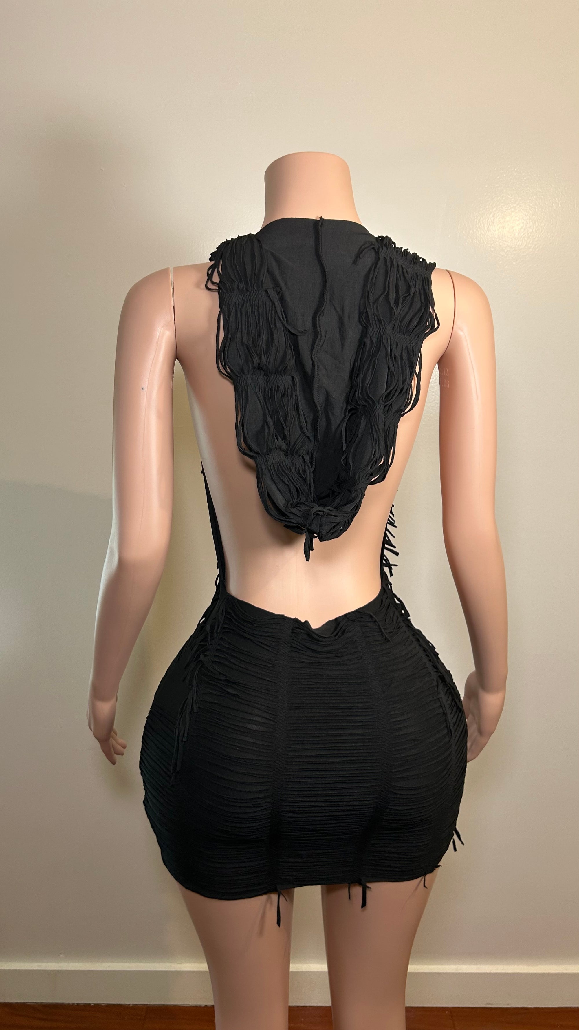 Hoodie Backless Dress