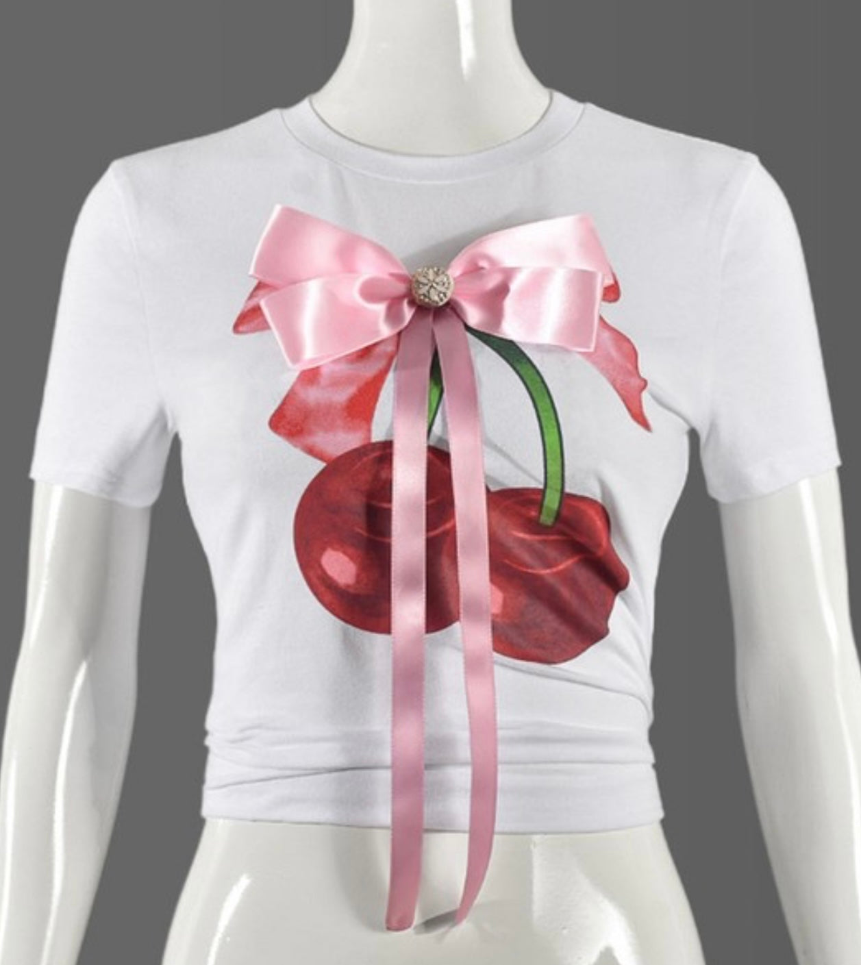 Satin Bow T-Shirt