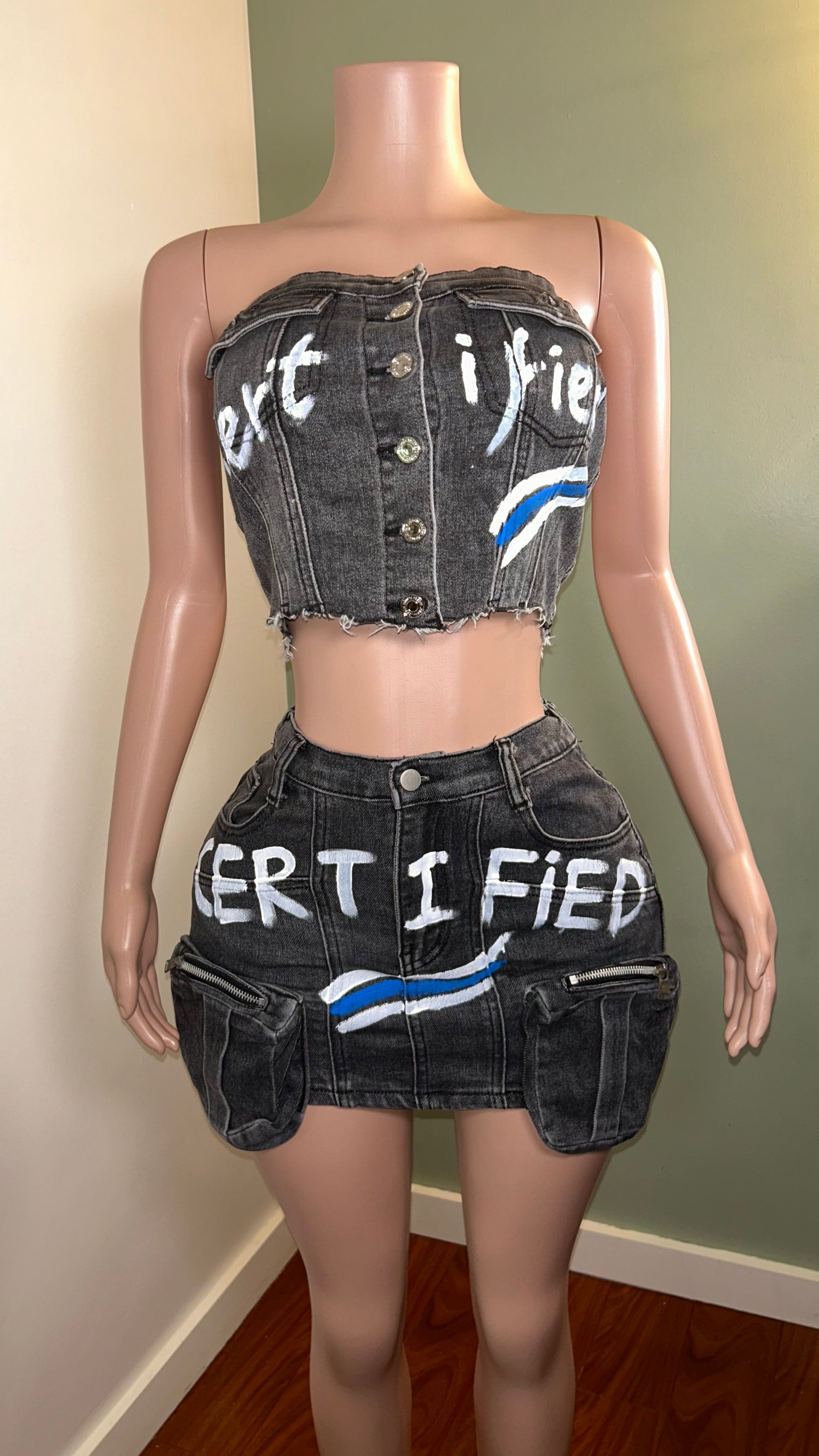 Certified Graffiti Skirt Set