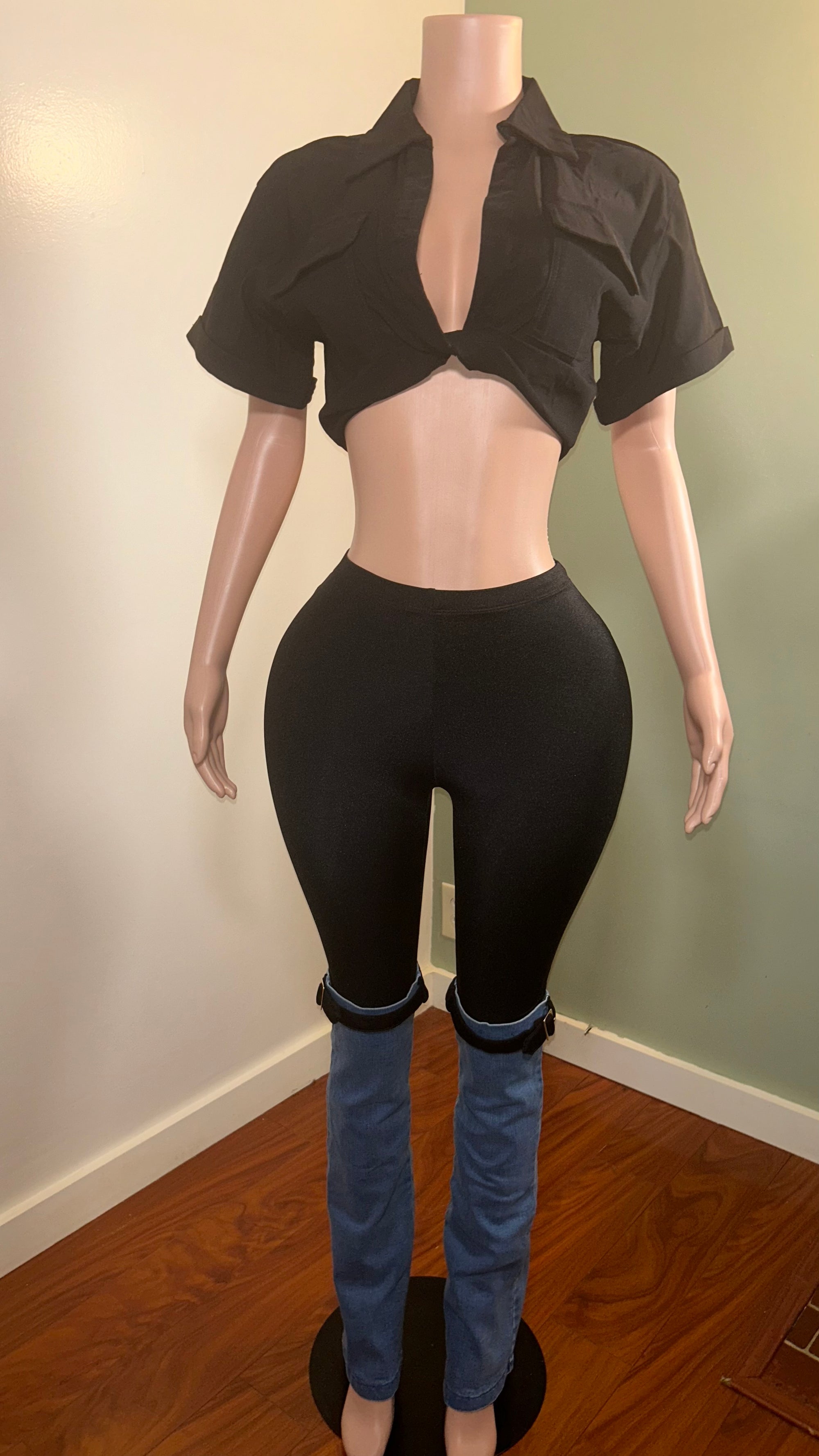 Denim Bottom Pants